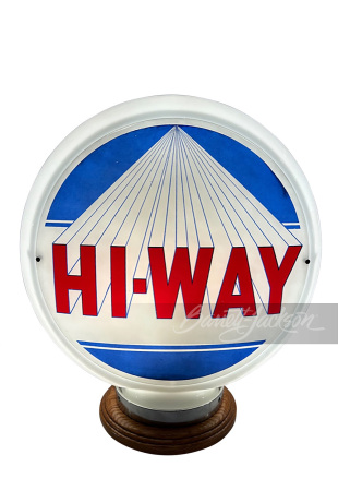 LATE 1940S-EARLY '50S HI-WAY GASOLINE GAS PUMP GLOBE