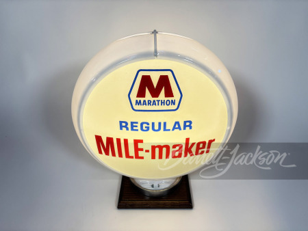 LATE 1950S MARATHON REGULAR MILE-MAKER GAS PUMP GLOBE