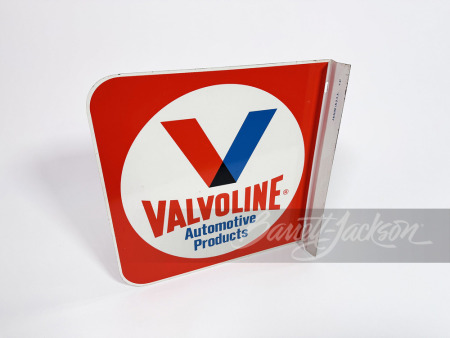 1960S VALVOLINE MOTOR OIL TIN FLANGE SIGN