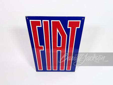 LATE 1950S-EARLY '60S FIAT AUTOMOBILES PORCELAIN SIGN