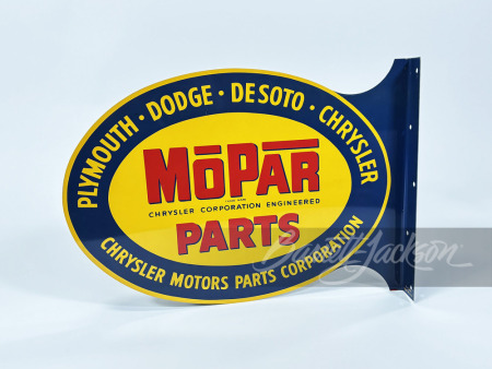 1950S MOPAR PARTS TIN FLANGE SIGN