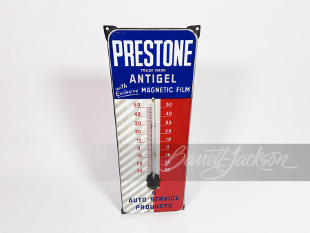 1960 PRESTONE ANTIGEL PORCELAIN THERMOMETER