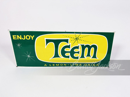 1960S TEEM EMBOSSED TIN SIGN