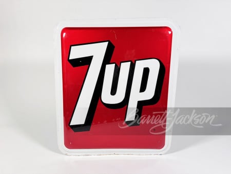 LATE 1960S-EARLY '70S 7UP SODA TIN SIGN