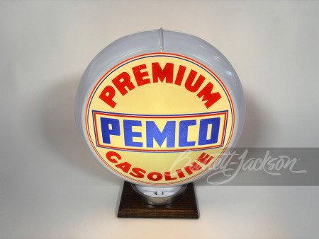 CIRCA 1950S PEMCO REGULAR GASOLINE GAS PUMP GLOBE