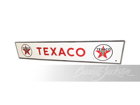 LARGE LATE 1950S TEXACO OIL PORCELAIN SIGN