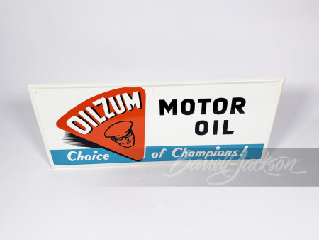 1960 ODLUM MOTOR OIL TIN SIGN