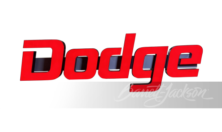 LARGE AND NEWER DODGE AUTOMOBILES LIGHT-UP MARQUEE SIGN