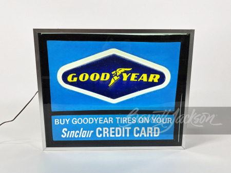 VINTAGE SINCLAIR OIL/GOODYEAR TIRES LIGHT-UP SIGN