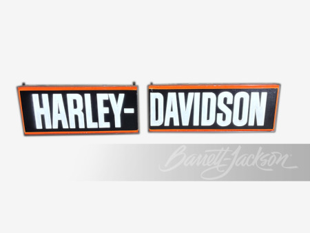 LARGE TWO-PIECE HARLEY-DAVIDSON LIGHT-UP SIGN