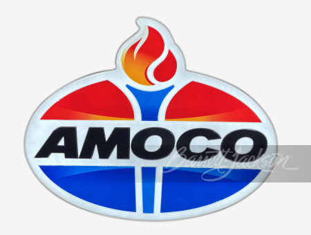 VINTAGE STANDARD AMOCO OIL LIGHT-UP SIGN