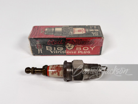 CIRCA 1920S RED HEAD BIG BOY PORCELAIN CERAMIC SPARK PLUG