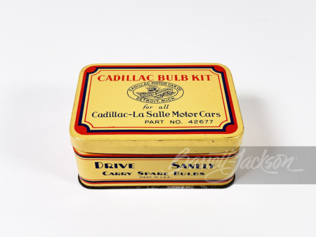 LATE 1920S-EARLY '30S CADILLAC BULB KIT TIN