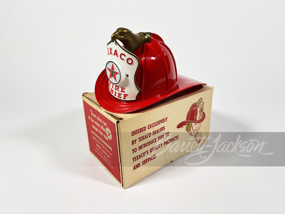 Lot 8146 1960S TEXACO OIL FIRE CHIEF SPEAKER HELMET BarrettJackson