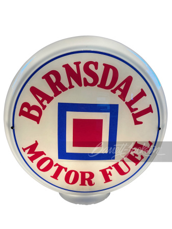 LATE 1930S BARNSDALL MOTOR FUEL GAS PUMP GLOBE