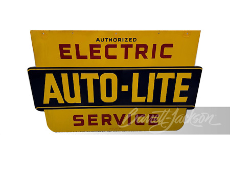 LATE 1940S-EARLY '50S AUTO-LITE PORCELAIN SIGN