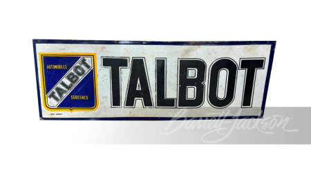 1930S TALBOT-LAGO PORCELAIN SIGN