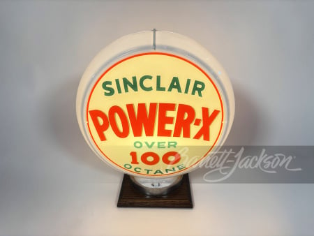 CIRCA 1950S SINCLAIR POWER-X GAS PUMP GLOBE