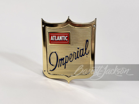 LATE 1950S-EARLY '60S ATLANTIC IMPERIAL GASOLINE PUMP PLATE SIGN