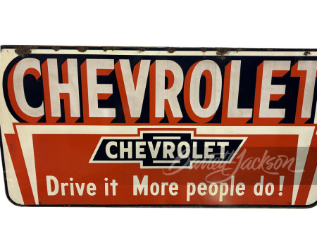 LARGE 1947 CHEVROLET TIN SIGN