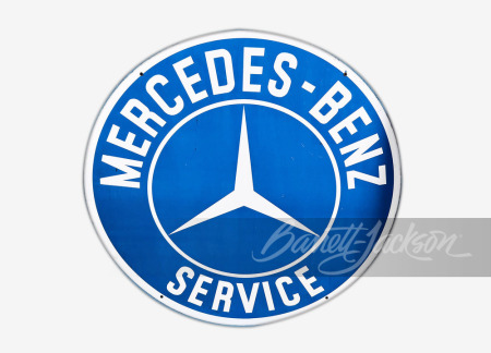 LATE 1950S MERCEDES-BENZ PORCELAIN SIGN