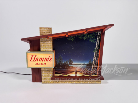 LATE 1950S-EARLY '60S HAMM'S BEER CHALET-STYLE LIGHT-UP SIGN