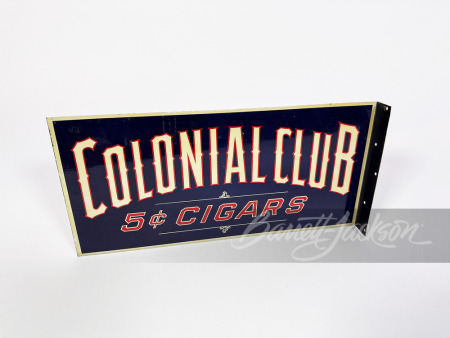 1920S COLONIAL CLUB 5-CENT CIGARS TIN SIGN