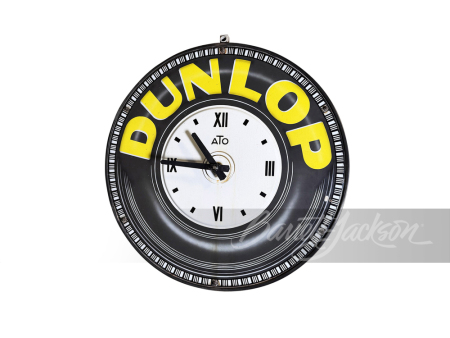 1950S-60S DUNLOP TIRES PORCELAIN CLOCK