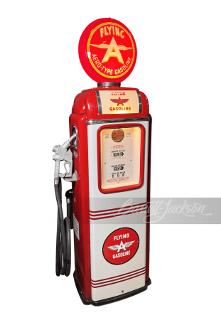 1940S ASSOCIATED FLYING A GASOLINE TOKHEIM GAS PUMP