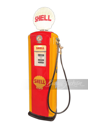 1940S-50S SHELL OIL BENNETT MODEL #646 GAS PUMP