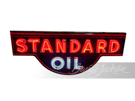 1950S STANDARD OIL NEON PORCELAIN SIGN