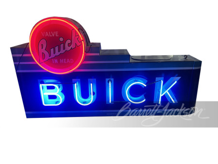 1950S BUICK AUTOMOBILES NEON PORCELAIN SIGN