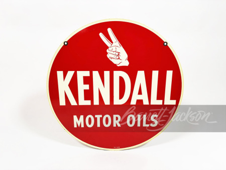 VINTAGE KENDALL MOTOR OILS TIN SIGN