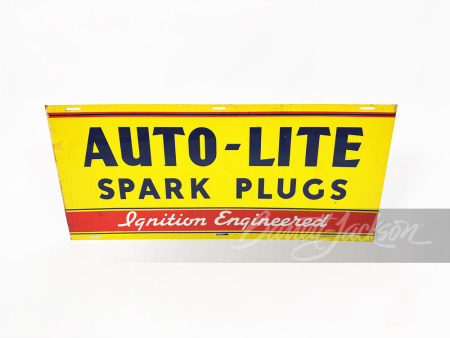 CIRCA 1940S-50S AUTO-LITE SPARK PLUGS TIN SIGN