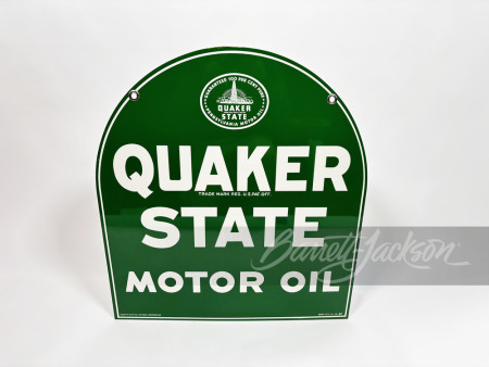 VINTAGE QUAKER STATE MOTOR OIL TIN SIGN