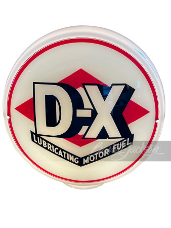 LATE 1930S DX LUBRICATING MOTOR FUELS GAS PUMP GLOBE