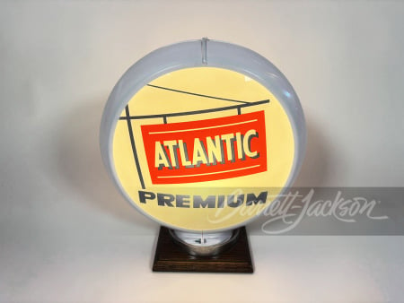 CIRCA 1950S ATLANTIC PREMIUM GASOLINE GAS PUMP GLOBE