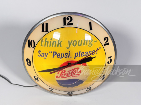 LATE 1950S-EARLY '60S PEPSI LIGHT-UP CLOCK