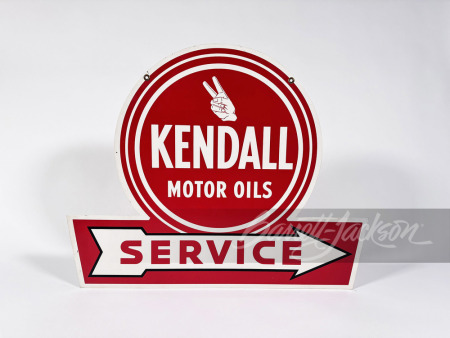 1950S KENDALL MOTOR OIL "SERVICE" TIN SIGN