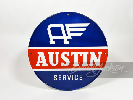 1950S AUSTIN SERVICE PORCELAIN SIGN