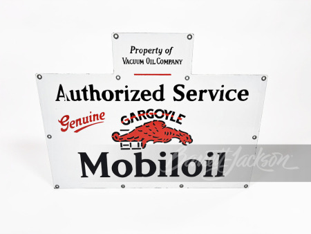 1920S GARGOYLE MOBILOIL PORCELAIN SIGN