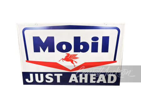 LARGE LATE 1950S-EARLY '60S MOBIL TIN SIGN