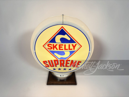 SKELLY SUPREME GASOLINE GAS PUMP GLOBE