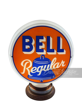 LATE 1940S BELL REGULAR GASOLINE GAS PUMP GLOBE