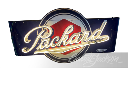 PACKARD AUTOMOBILES NEON PORCELAIN SIGN