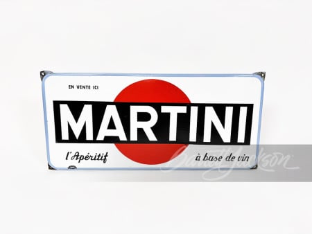 1960S MARTINI L'APERITIF PORCELAIN SIGN