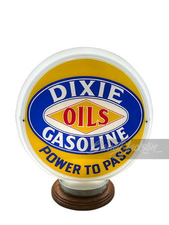 1940S DIXIE GASOLINE GAS PUMP GLOBE