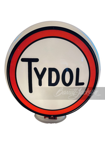 CIRCA MID-1930S TYDOL GASOLINE GAS PUMP GLOBE