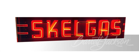 1940S SKELGAS NEON PORCELAIN SIGN