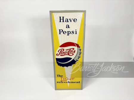 1959 PEPSI TIN SIGN